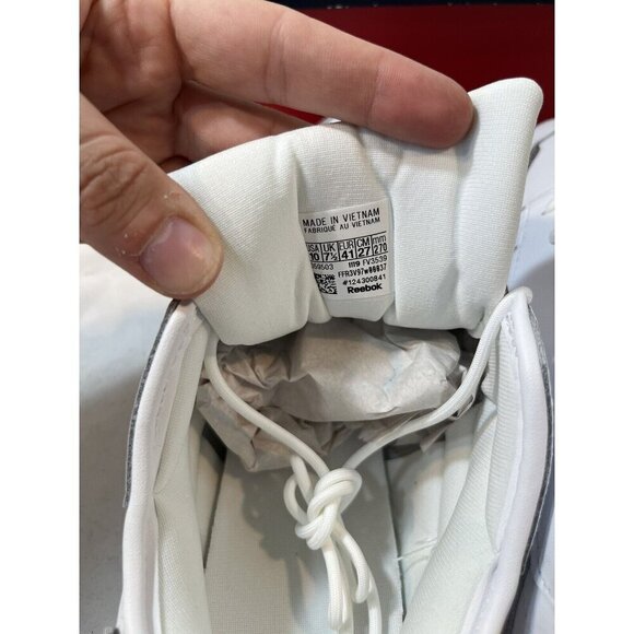 Reebok Classic Leather Ree Dux 'White Grey' FV3539 Woman’s Size 10 New - Picture 10 of 12